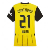 Dámy Fotbalový dres Borussia Dortmund Donyell Malen #21 2024-25 Domácí Krátký Rukáv